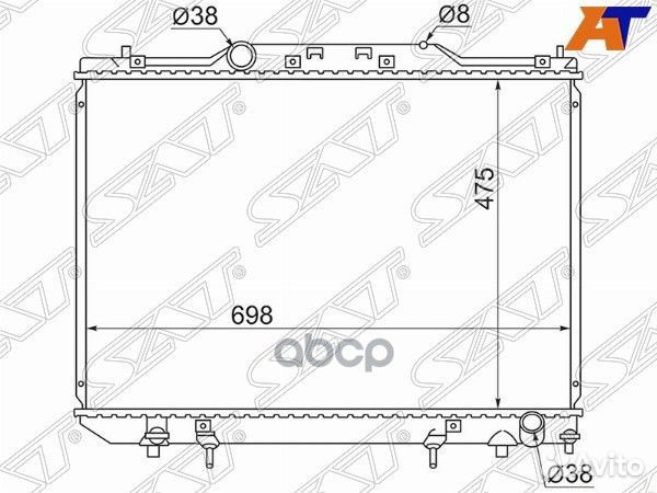 Радиатор Toyota Gaia 98-04 / Ipsum (SXM10,ACM20)