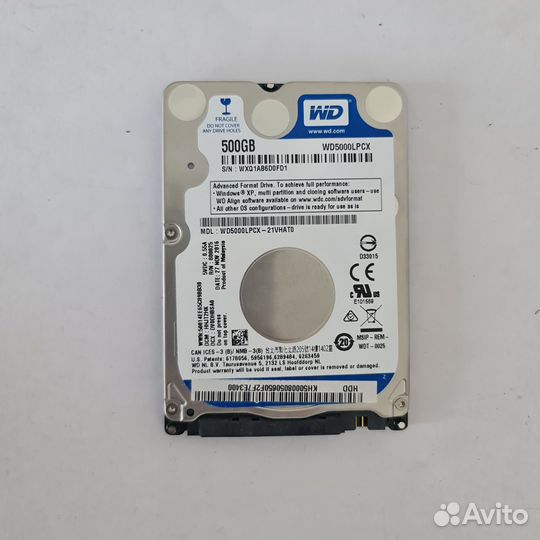 Жесткий диск HDD WD 500 GB 2.5 (Скупка Трейд-ин)