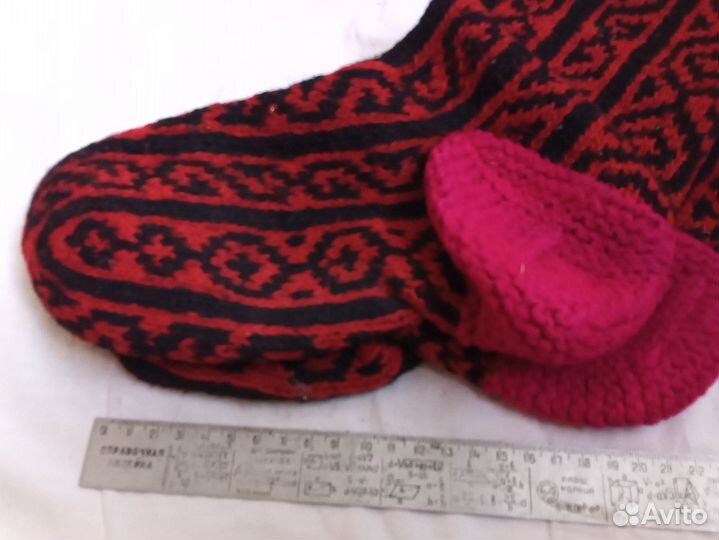 Джурабы носки новые шерстяные орнамент