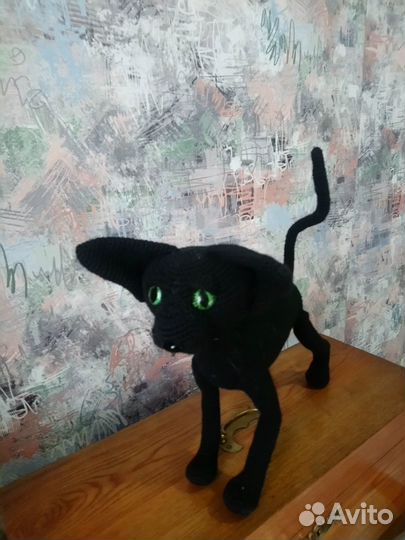 Кот ориентал вязаный