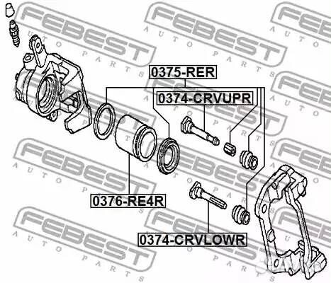 Втулка направляющая суппорта тормозного заднего