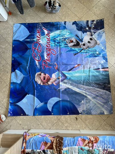 Баннер фото зона Эльза и Анна «Холодное сердце»