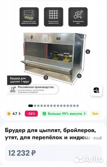 Брудер для цыплят