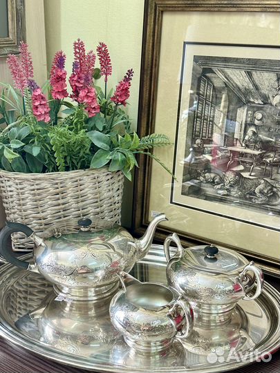 Чайный набор. Серебрение. Англия