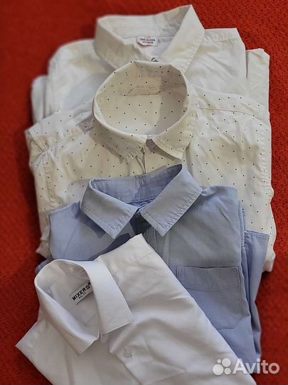 Школьная рубашка 128