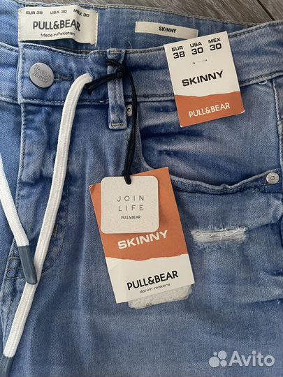 Джинсовые шорты pull bear 44 р