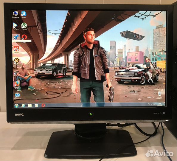 BenQ 19, Intel E4300, 9500 GT, Озу 3 GB, HDD 320GB