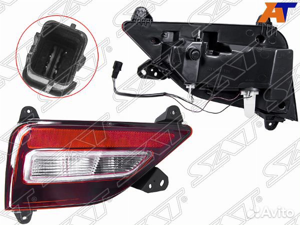Фонарь в задний бампер hyundai santa FE