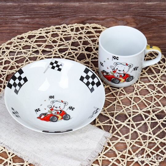 Новая Детская посуда для кормления Фарфор