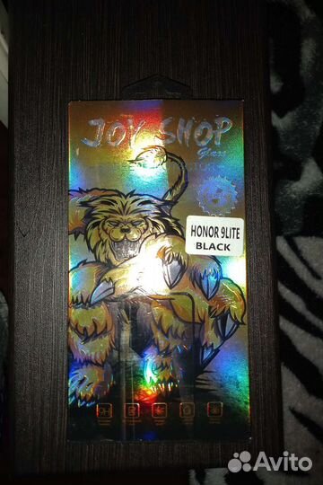 Защитное стекло Honor 9 Lite Black новое
