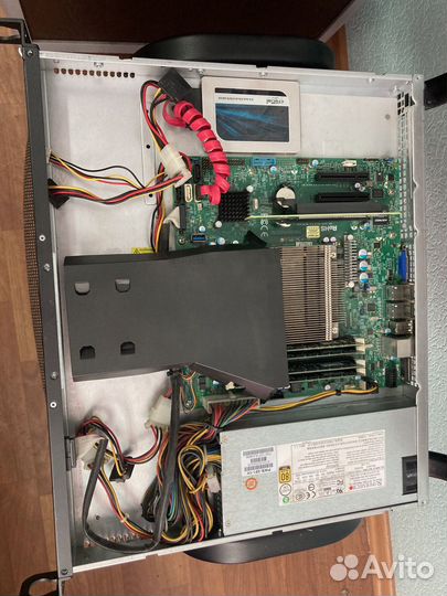 Сервер Supermicro Xeon E3-1220/32GB/500GB SSD