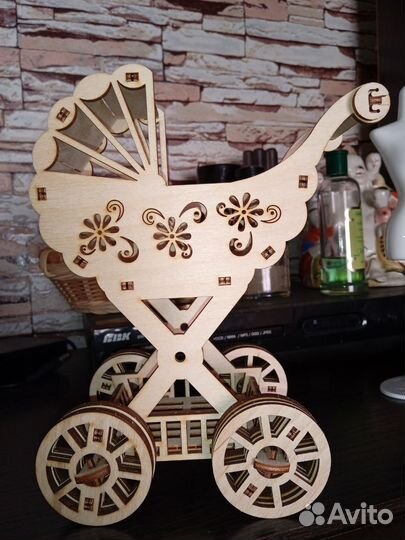 Коляска для маленьких кукол/пупсиков