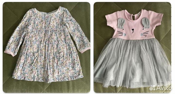 Платье для девочки 80, 86