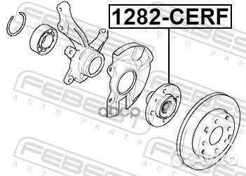 Ступица 1282-cerf 1282-cerf Febest