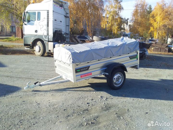 Прицеп легковой Титан 2513-05 (2.5*1.3*0.5м) цинк
