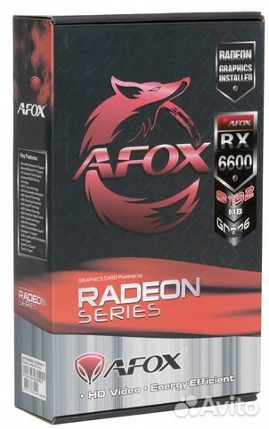 Видеокарта afox AMD Radeon RX 6600 8GB купить в Москве по низкой цене ...