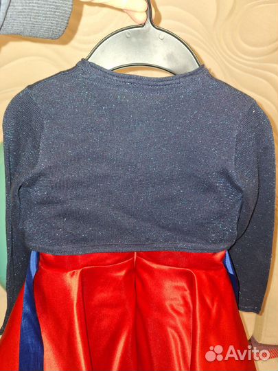 Платье для девочки 98/104 (+кофта, +туфли)