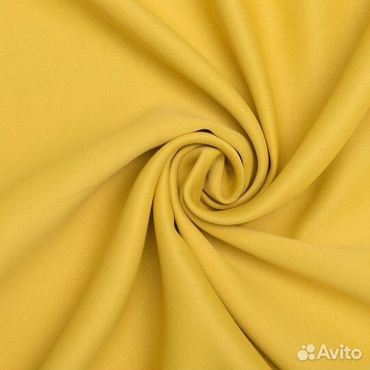 Штора портьерная, 135х250, цв. жёлтый, блэкаут а55