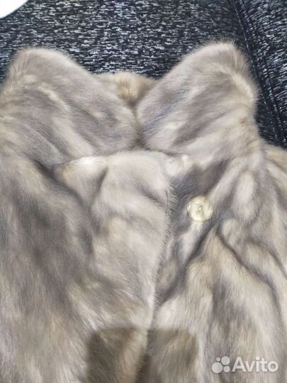 Шуба норковая колотый лед б/у