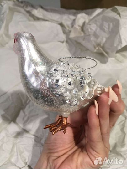 Голубь стекло игрушка новая