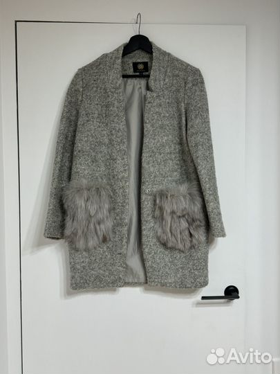 Пиджак шерсяной серый