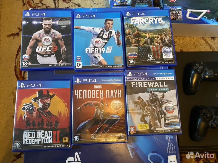 Sony PS4 Pro 1Tb+VR шлем+ AIM контроллер