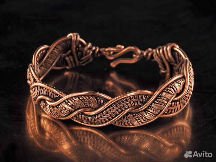 Браслет Медь Ручная работа Античный стиль WireWrap