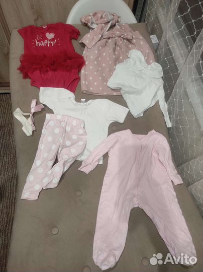 Детские вещи пакетом для девочек 74 80