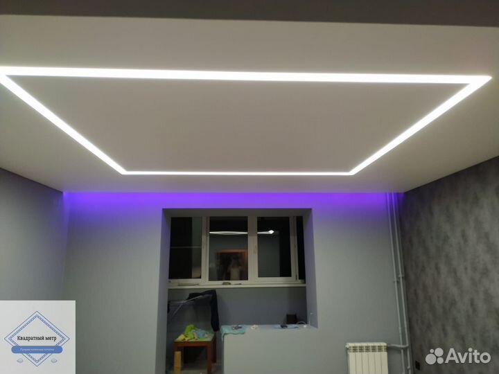 Натяжные потолки установка