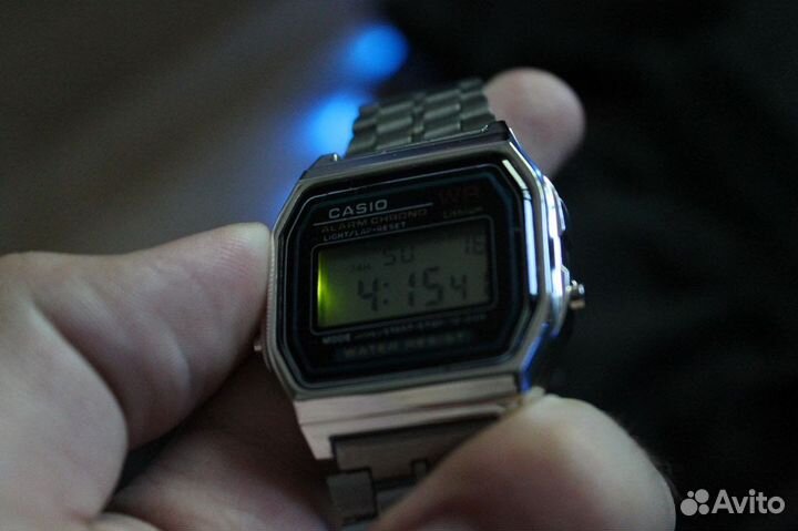 Часы casio серебро