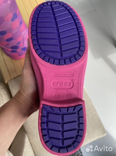 Crocs сапоги j4/w6