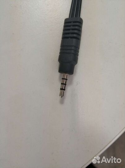 Кабель миниджек 3.5 (jack с видео) на 3 тюльпана