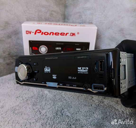 Магнитола Pioneer ок DEH-MP519 новая с bluetooth