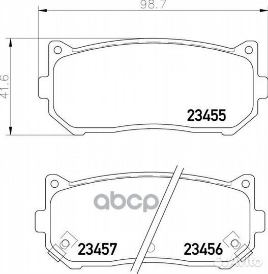 Колодки тормозные дисковые зад NP6026 nissh