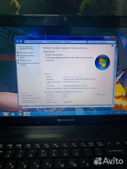 Очень надежный ноутбук Packard bell для игр
