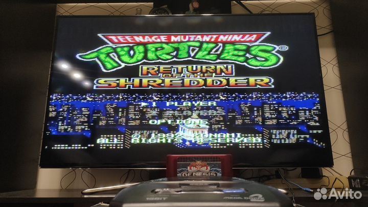 Флеш картридж (красный) sega MD V3 PRO 4Gb classic