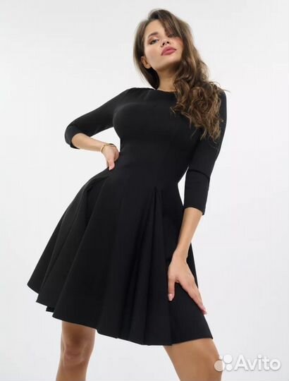 Черное платье mekkoleto 42-44 размер как новое