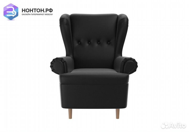 Кресло Торин экокожа черная