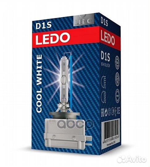 Лампа D1S 6000К ledo Cool White 85410lxcw ledo
