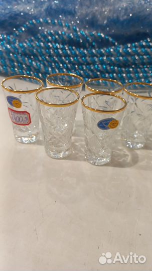Наборы стопок и рюмок из хрусталя