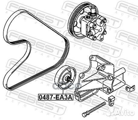 Ролик натяжной приводного ремня Febest 0487-EA3A