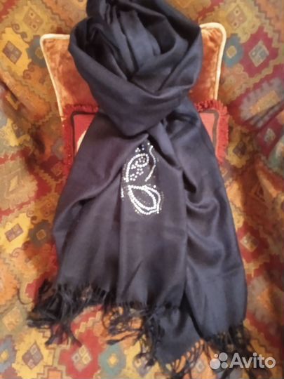 Шарфы платки палантины из кашемира, шелка