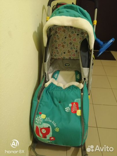 Детские сани с колесами