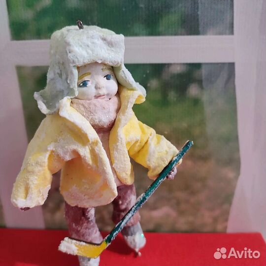 Ватные елочные игрушки СССР
