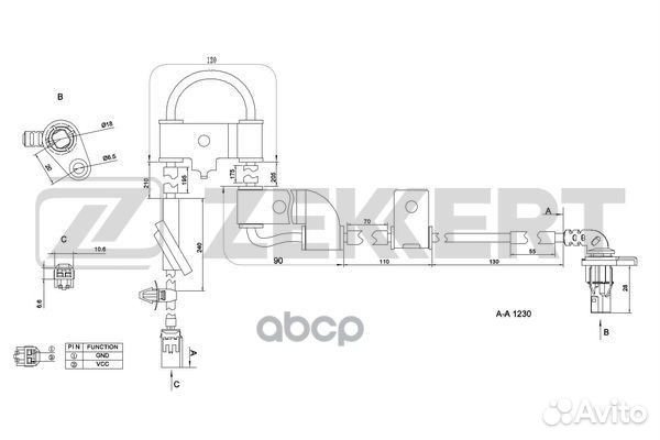 Датчик ABS задн. лев. Kia Sportage II 04- Hyun
