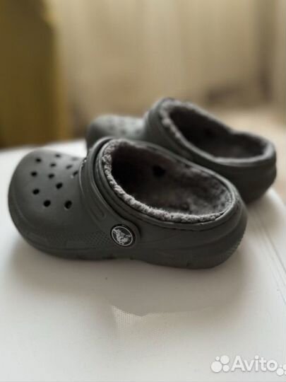 Теплые детские crocs