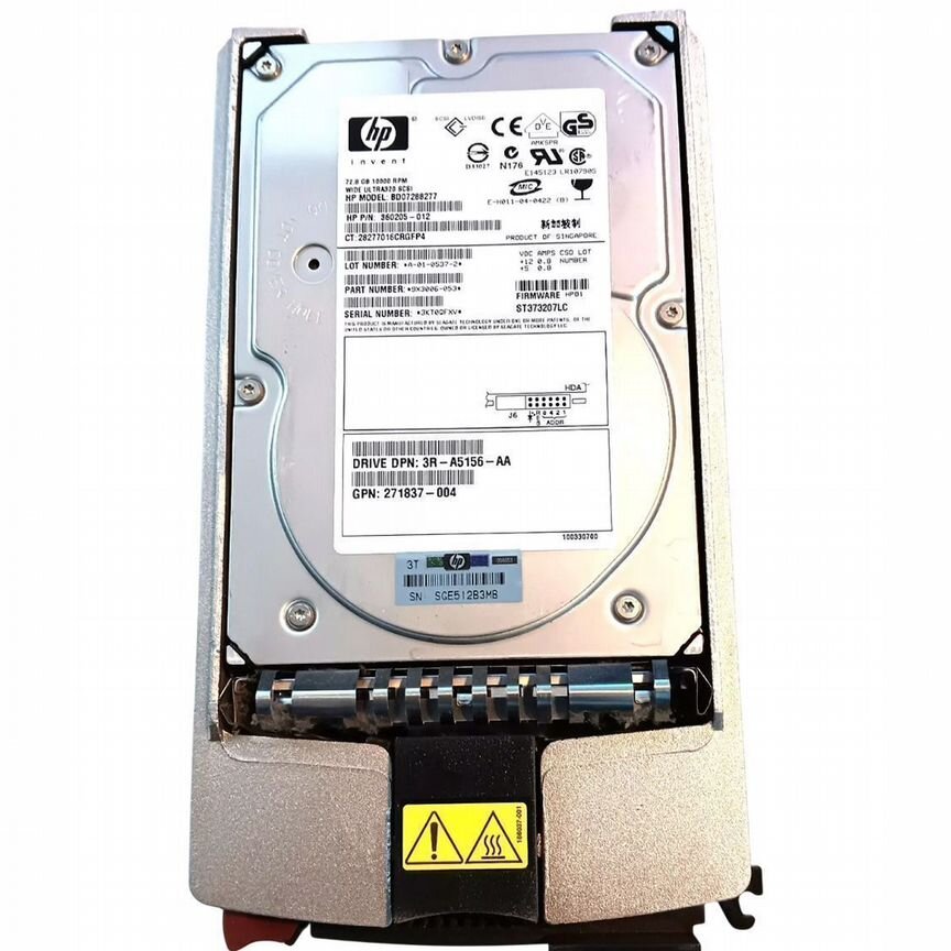 [360205-012] Жесткий Диск Hp Bd07288277 72,8gb U320scsi 3.5" 360205-012
