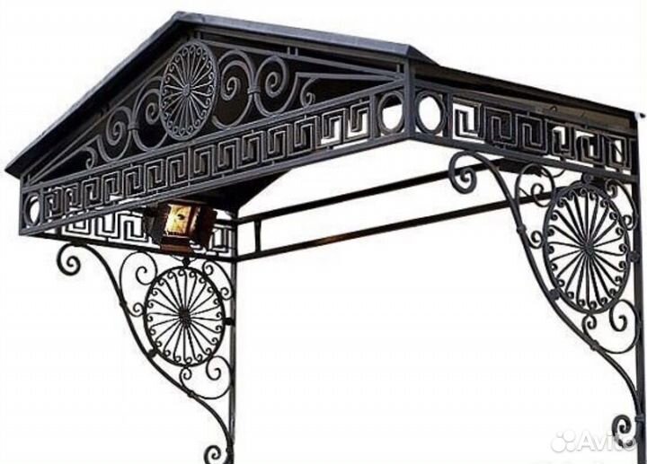 Козырёк над крыльцом входом навес n3