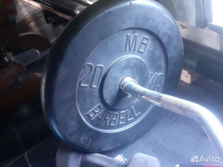 Штанга гриф блины по 20 кг. Кетлер