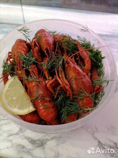 Живые, Вареные раки и Морепродукты